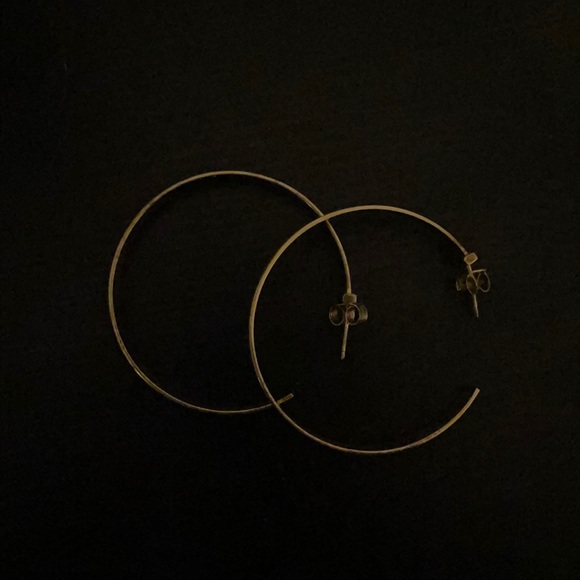 Jennifer Zeuner Gold Hoop Earrings - Picture 2 of 4